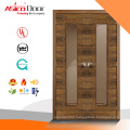 High quality Chinese wooden fire apartment entrance door with Civil Defence approved